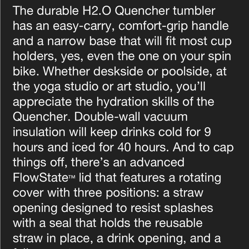 Stanley 30oz H2O Tumbler NEW - Picture 5 of 5